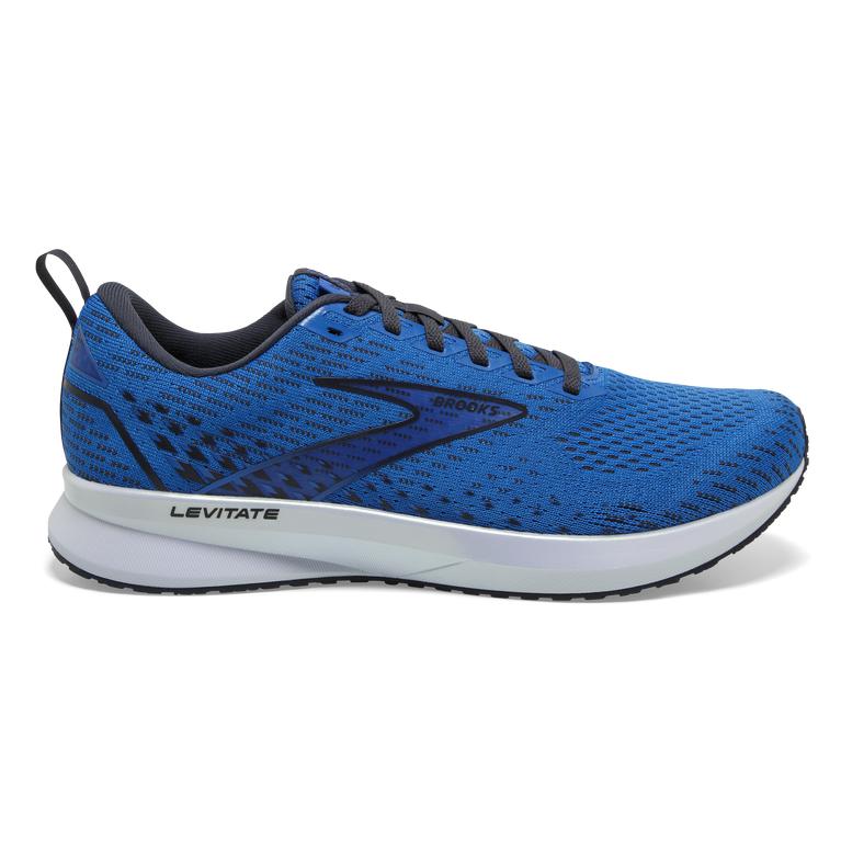 Brooks Levitate 5 Road Running Shoes - Men's - Blue/India Ink/White (96410-QRCX)